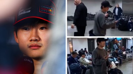 GP de Brasil: Yuki Tsunoda se viraliza por aparecer "perdido" en el aeropuerto; nadie de Red Bull lo esperaba
