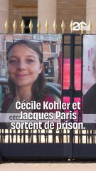 Fin de détention de Cécile Kohler et Jacques Paris en Iran