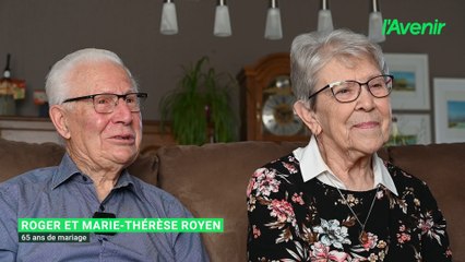 65 ans de mariage pour Roger Royen et Marie-Thérèse Vanderheyden