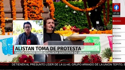 Inician preparativos para la toma de protesta de Grecia Quiroz en Uruapan