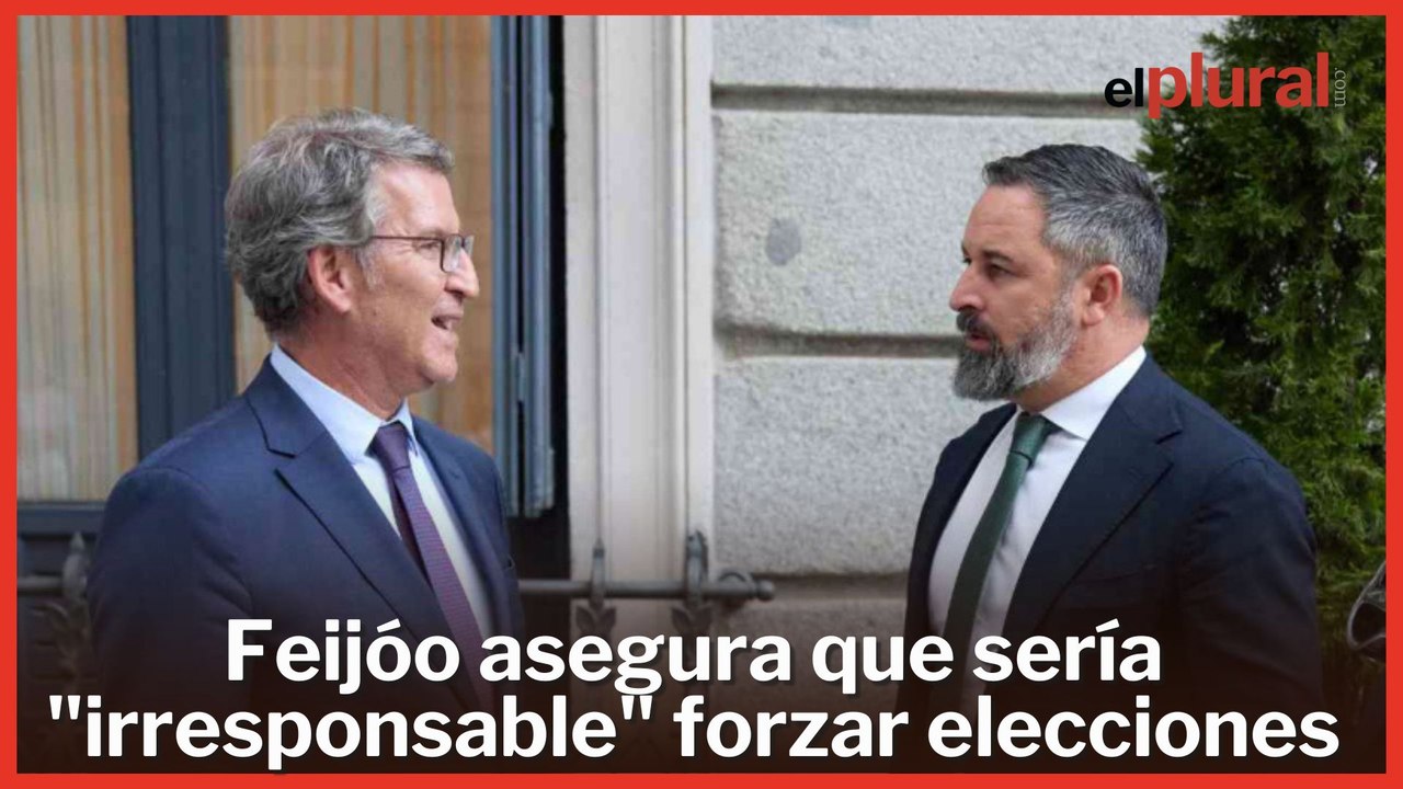 Feijóo asegura que sería "irresponsable" forzar elecciones en la Comunidad Valenciana