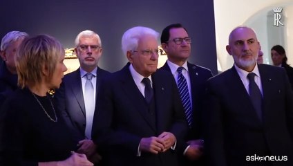 Mattarella visita in anteprima la mostra "Le ferrovie d'Italia"