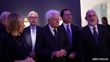 Mattarella visita in anteprima la mostra "Le ferrovie d'Italia"