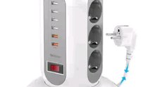 15-in-1 Tower Power Strip 2500W with 9 AC Outlets, 6 USB Ports | Wiloria$32.59Visit Website Wiloria A compact, high-power tower power strip with 9 AC outlets, 6 USB ports, and a retractable 1.8-meter cord. Safe, durable, and ideal for any workspace