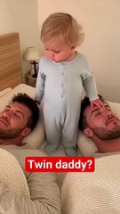Double Daddy! Baby Can’t Believe His Eyes 😂👬