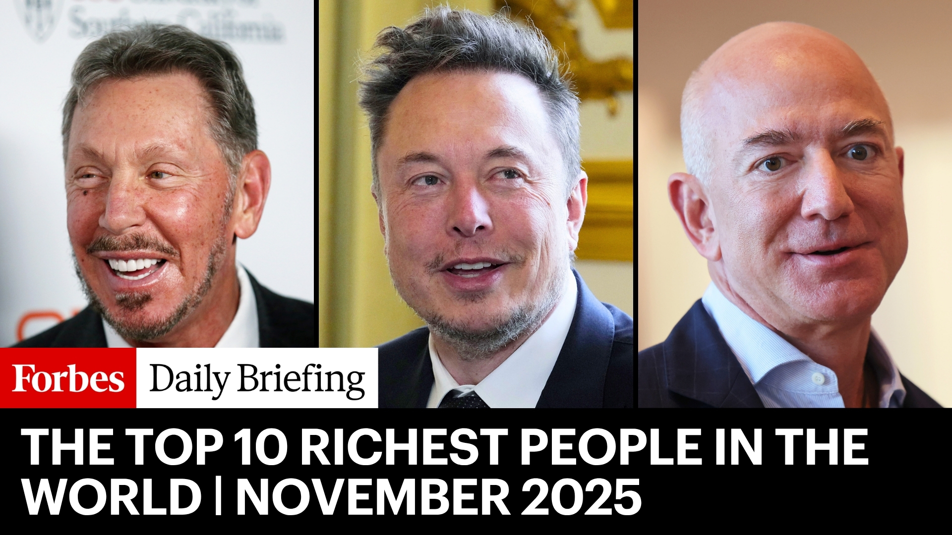 Top 10 Wealthiest Individuals Worldwide as of November 2025