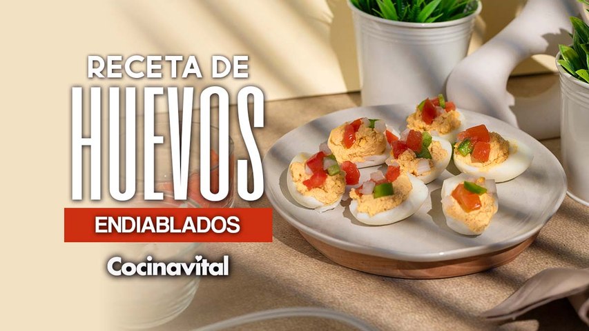 Receta de huevos endiablados con pico de gallo
