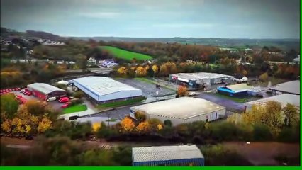 Footage shows scale of the severe flooding around Carmarthen
