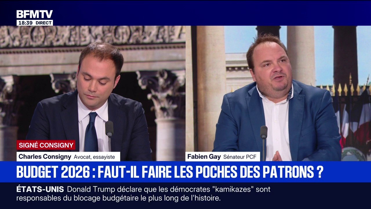Budget 2026: "Nous sommes l'un des pays champions des aides aux entreprises et à l'accompagnement", assure le sénateur PCF Fabien Gay