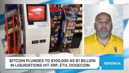 Bitcoin Plunges To $100,000 As $1 Billion In Liquidations Hit XRP, ETH, Dogecoin