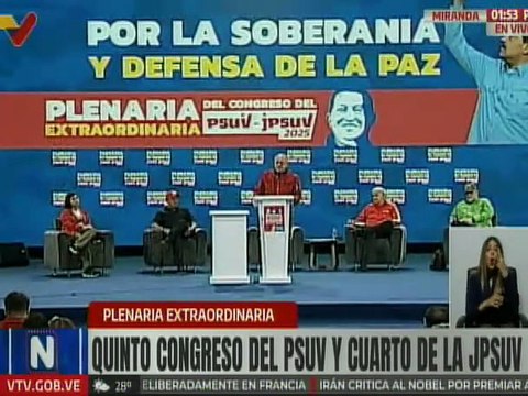 Sec. Gral. del PSUV Cabello: El partido ha respondido con responsabilidad de las tareas que tiene