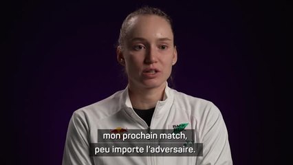 Finales WTA - Rybakina : "Un petit quelque chose à l'épaule"