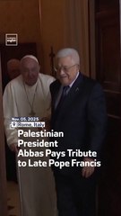 Palestinian President Abbas Pays Tribute to Late Pope Francis