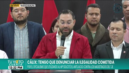 Jorge Cálix tras no inscripción en planilla de diputados: Actuación de Ana Paola Hall "es abiertamente ilegal"