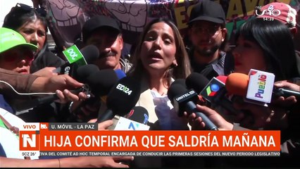 Hija de Añez confirma q su madre sale mañana