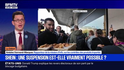 Suspension temporaire de Shein: "C'est une mesure exceptionnelle en France", assure Antoine Vermorel-Marques