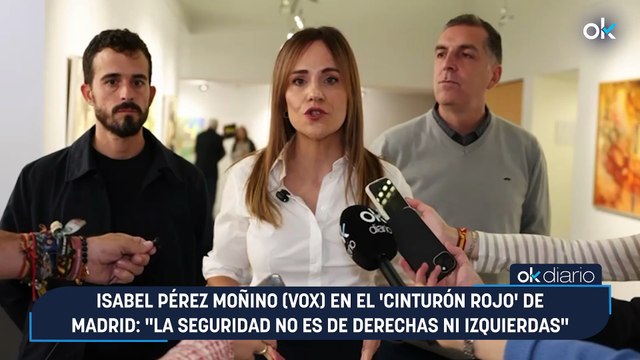 Isabel Pérez Moñino (Vox) en el ‘cinturón rojo’ de Madrid: “La seguridad no es de derechas ni izquierdas”