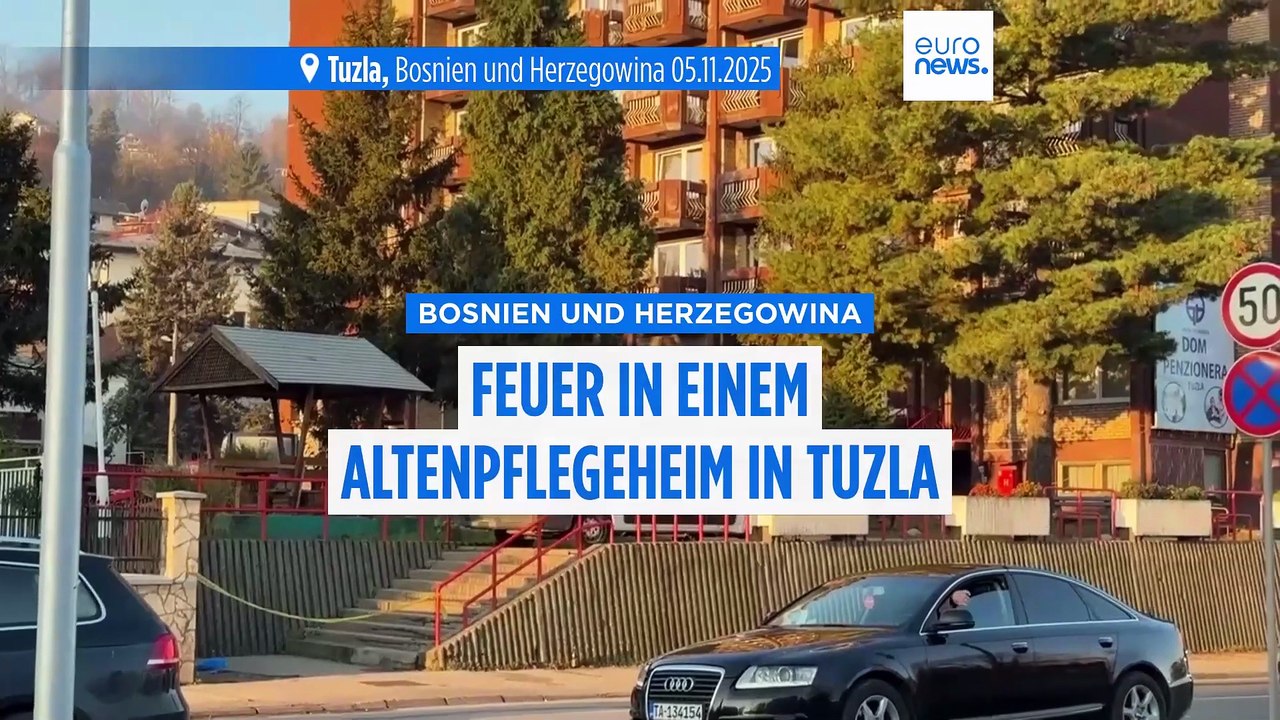 Brand in einem Altenpflegeheim in Bosnien: Mindestens 11 Menschen sterben
