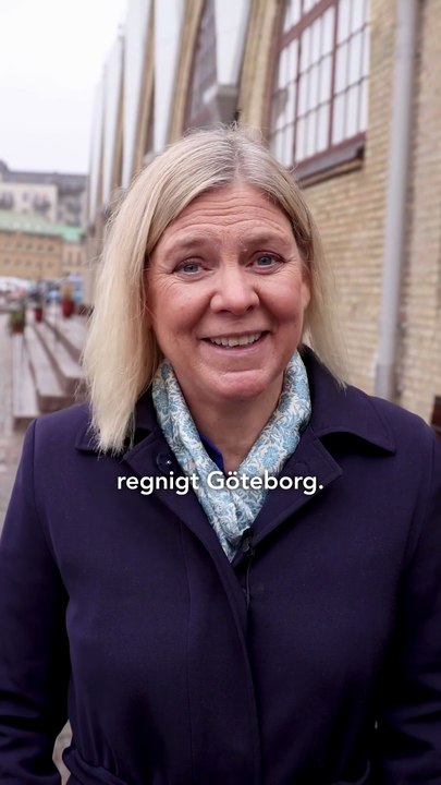 Magdalena Andersson - I Göteborg satsar man på välfärden och tryggheten. (05.11.25)