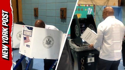 Mayor Eric Adams casts ballot on Election Day