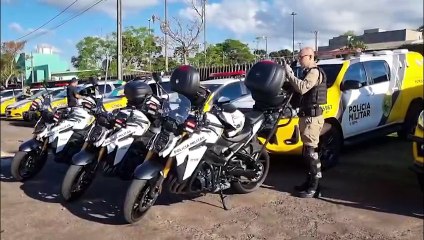 PM de Cascavel exibe efetivo que participa da Operação Sinergia de combate a diversos crimes