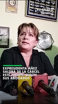 Expresidenta Áñez saldrá de la cárcel este jueves, según sus abogados