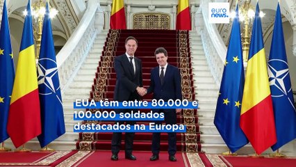 Rutte desvaloriza retirada das tropas dos EUA em visita à Roménia