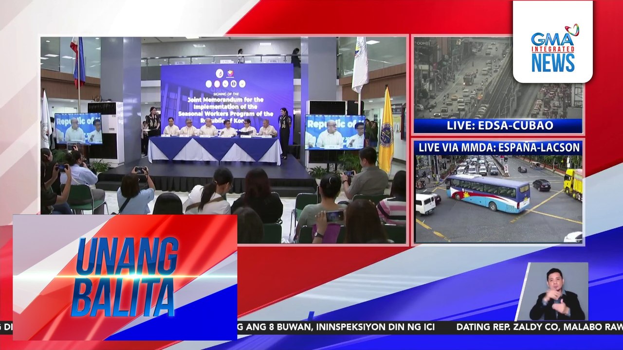 Pagproseso sa Seasonal Workers Program ng South Korea, pangungunahan na ng Department of Migrant Workers | Unang Balita