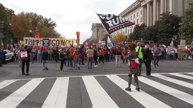D.C. Erupts in Protest Against Trump’s Re-Election One Year Later
