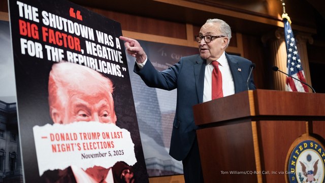 Schumer may give Democrats green light to fund government after election win