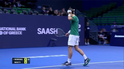Athènes - Musetti remporte le duel des "super-revers" face à Wawrinka