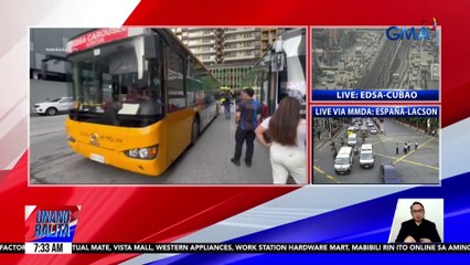 2 bus, sinita at tinanggalan ng plaka sa random roadworthiness test ng SAICT sa PITX | Unang Balita