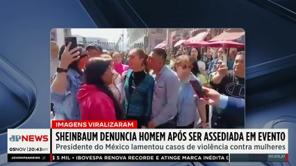 Presidente do México denuncia homem após assédio em evento de rua