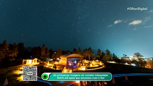 Veja primeira imagem do cometa interestelar 3I/ATLAS após encontro com o Sol