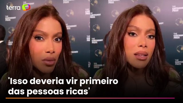 ‘Quem polui mais é quem tem mais dinheiro’, diz Anitta sobre crises ambientais