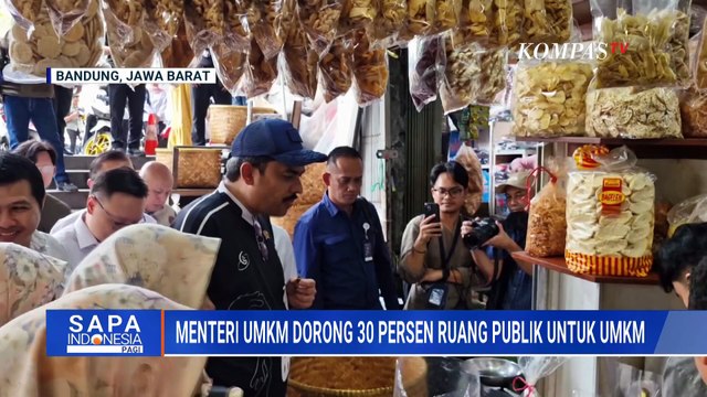 Menteri UMKM Ajak Masyarakat Dorong 30% Pemanfaatan Ruang Publik untuk Majukan UMKM | SAPA PAGI