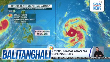 PAGASA - Bagyong Tino, nakalabas na ng PHL Area of Responsibility | Balitanghali