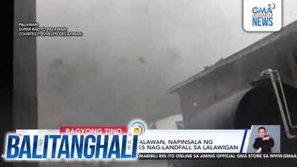 Iba't ibang bahagi ng Palawan, napinsala ng bagyong Tino na 3 beses na nag-landfall sa lalawigan | Balitanghali