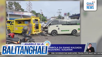 3 sasakyan, nagkarambola sa isang kalsada sa Brgy. 29-C; ilang pasahero, sugatan | Balitanghali