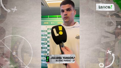 Gabriel Brazão comenta momento delicado do Santos no Brasileirão