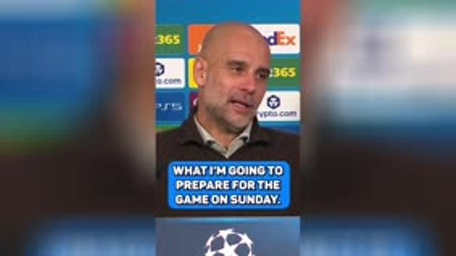 Does Pep Guardiola know Man City aren't playing at Anfield on Sunday?
