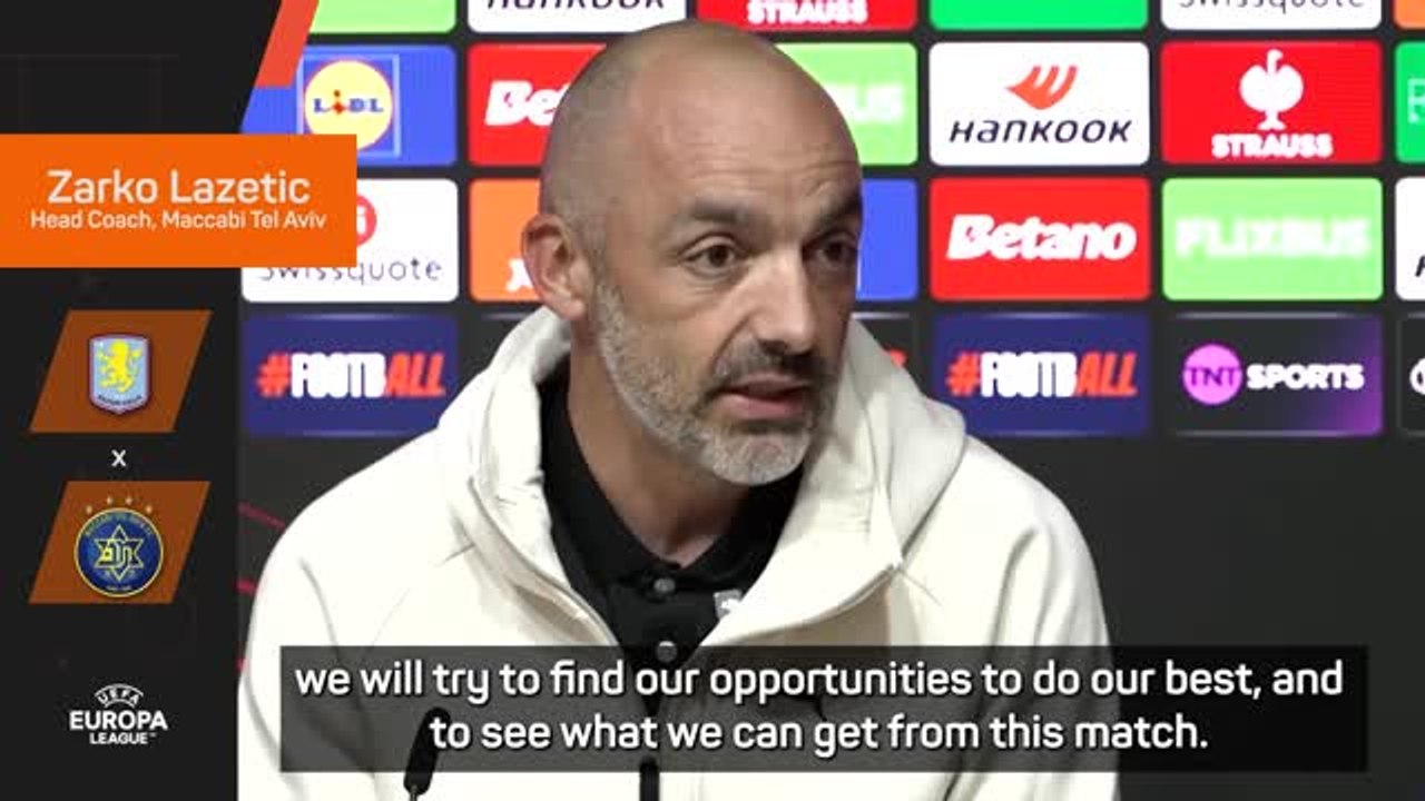 Maccabi avoid politics ahead of charged clash with Aston Villa