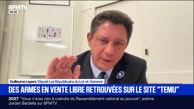 Armes en vente libre sur Temu: Guillaume Lepers, député LR du Lot-et-Garonne, a saisi le parquet de Paris