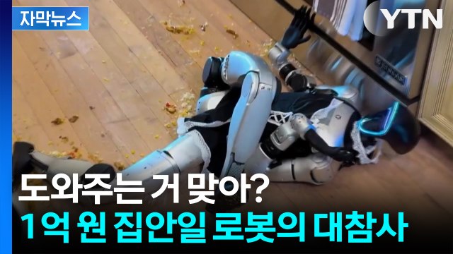 [자막뉴스] 1억 원 넘는 고급형 로봇인데..... 아수라장 된 집안 [앵커리포트] / YTN