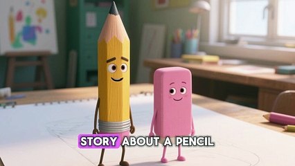 Mixy Daily Toons TV, cartoon stories☀️“The Pencil and the Eraser’s Fight” ✏️__