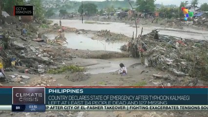 Philippines: Country declares state of emergency after typhoon Kalmaegi left at least 114 people dead and 127 missing