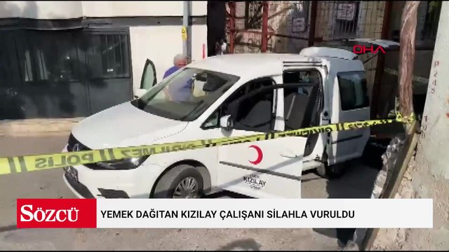Yemek dağıtan Kızılay çalışanı silahla vuruldu