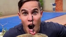 Tongue Hit By Spike Prank