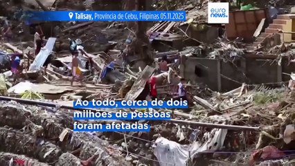 Tufão Kalmaegi: Filipinas declaram estado de emergência devido à morte de pelo menos 140 pessoas
