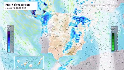 El frente repartirá lluvias en las Islas Baleares